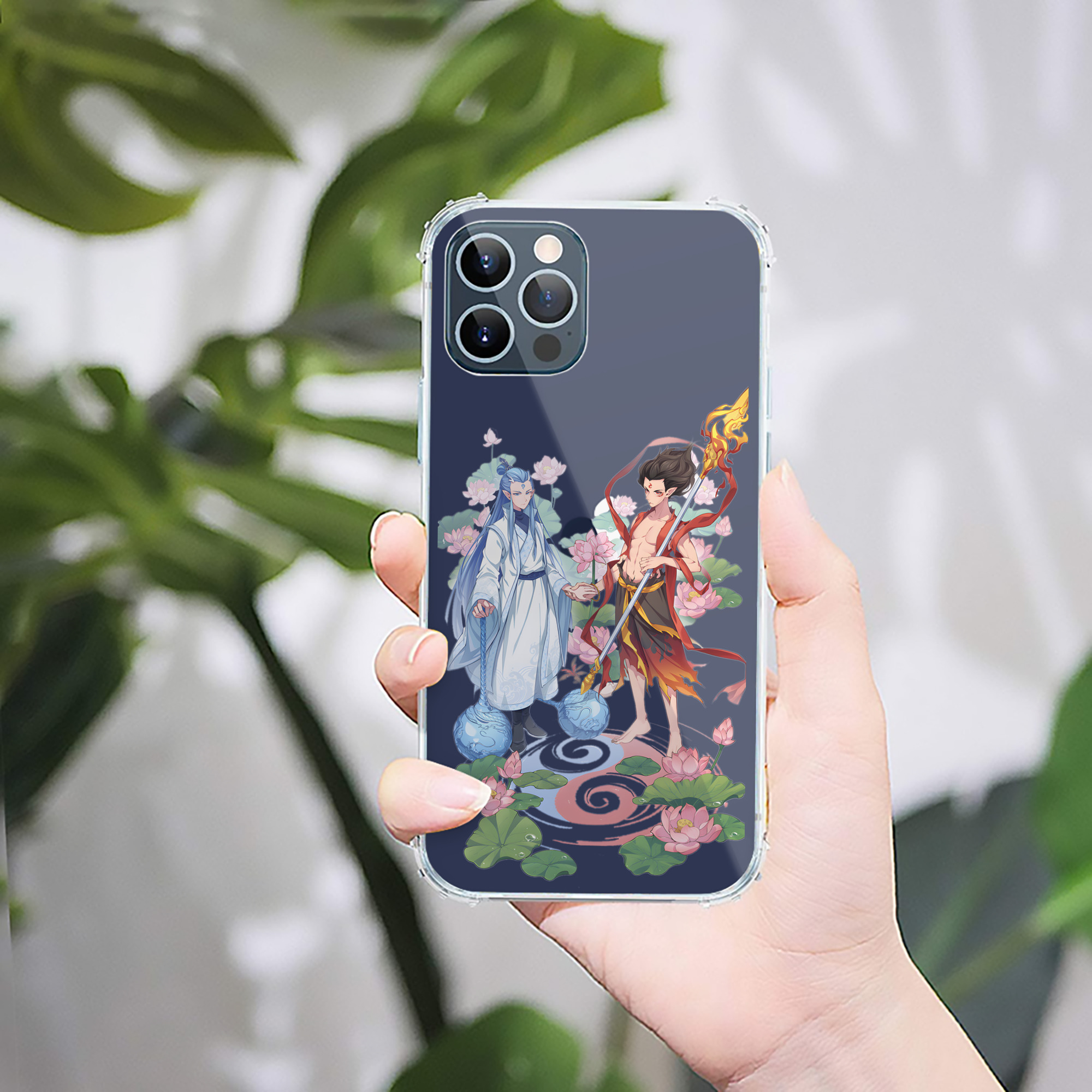 （画像用） Ne Zha 2 ナタ 魔童の大暴れ 【iPhone 12シリーズ対応】透明スマホケース（クリアソフトケース）